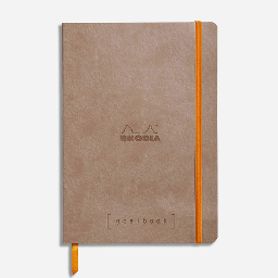 [RHODIA 117764] RHODIA Ivory Paper Softcover Goal Book 90gsm Grid A5 x 120 Taupe