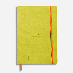 [RHODIA 117766] RHODIA Ivory Paper Softcover Goal Book 90gsm Grid A5 x 120 Anise Green