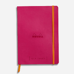 [RHODIA 117752] RHODIA Ivory Paper Dot Softcover Goal Book 90gsm A5 x 120 Raspberry