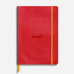 [RHODIA 117753] RHODIA Ivory Paper Softcover Goal Book 90gsm Dot A5 x 120 Poppy