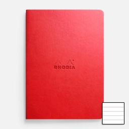 [RHODIA 116413] RHODIA Sewn Spine Lined Notebook 90gsm A5 x 32 Poppy