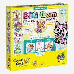 [FABER-CASTELL CK6247] FABER-CASTELL Creativity For Kids Big Gem Diamond Painting Woodland Creatures