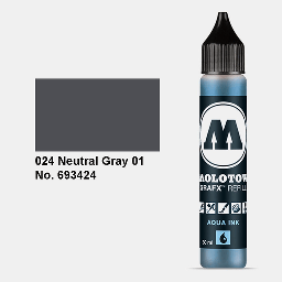 [MOLOTOW 693424] MOLOTOW Aqua Ink Refill 30ml Neutral Grey 1