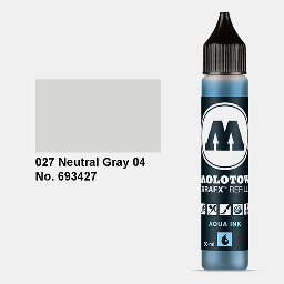 [MOLOTOW 693427] MOLOTOW Aqua Ink Refill 30ml Neutral Grey 4