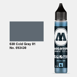 [MOLOTOW 693430] MOLOTOW Aqua Ink Refill 30ml Cool Grey 1