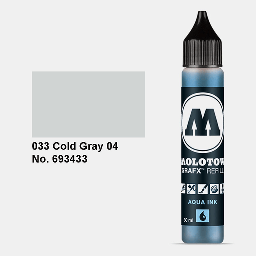[MOLOTOW 693433] MOLOTOW Aqua Ink Refill 30ml Cool Grey 4