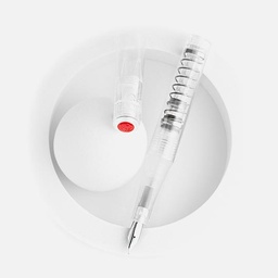 [TWSBI M2530870] TWSBI GO Spring Load Mechanism Clear Fountain Pen Stub 1.1mm