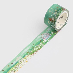 [BGM BM-SPRW008] BGM Washi Tape 20mm Flower Garden