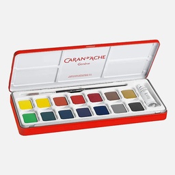 [CARAN D'ACHE 1000.315] CARAN D'ACHE Studio Gouache Pan Set x 15
