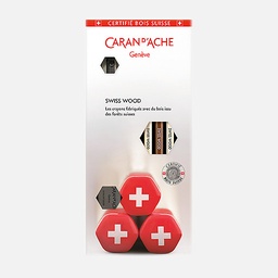 [CARAN D'ACHE 348.102] CARAN D'ACHE Swiss Wood Graphite Pencil Set x 5