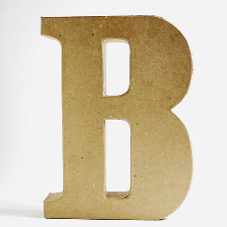 [DECOPATCH AC395] DECOPATCH Paper Mache Brown Letter B
