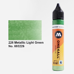 [MOLOTOW 693226] MOLOTOW One4All Acrylic Ink Refill 30ml Metallic Light Green