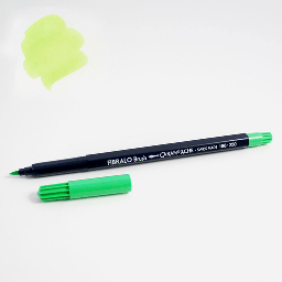 [CARAN D'ACHE 186.230] CARAN D'ACHE Fibralo Brush Pen Yellow Green