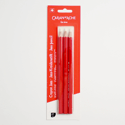 [CARAN D'ACHE 2152.100] CARAN D'ACHE White Chalk Pencil Set x 3