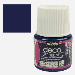 [PEBEO 204079] PEBEO Deco Matt Acrylic Paint 45ml Navy Blue