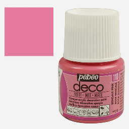 [PEBEO 204110] PEBEO Deco Matt Acrylic Paint 45ml Bengale Pink
