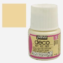 [PEBEO 204116] PEBEO Deco Matt Acrylic Paint 45ml Cream