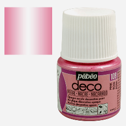[PEBEO 285108] PEBEO Deco Pearl Acrylic Paint 45ml Pink