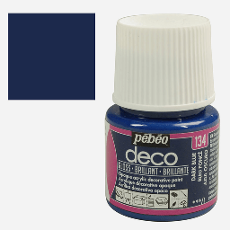 [PEBEO 092134] PEBEO Deco Gloss Acrylic Paint 45ml Dark Blue