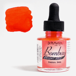 [DR. PH. MARTIN’S 800815-10B] DR. PH. MARTIN’S Bombay India Ink 30ml Bright Red
