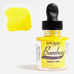 [DR. PH. MARTIN’S 800815-13B] DR. PH. MARTIN’S Bombay India Ink 30ml Golden Yellow