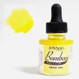 [DR. PH. MARTIN’S 800815-1B] DR. PH. MARTIN’S Bombay India Ink 30ml Yellow