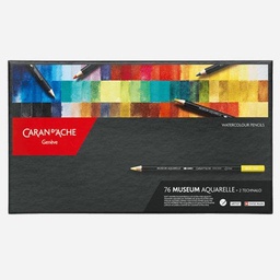 [CARAN D'ACHE 3510.376] CARAN D'ACHE Museum Aquarelle Watercolor Pencil Set x 76