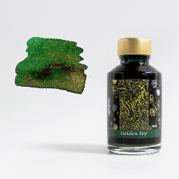 [DIAMINE 700987832396] DIAMINE Shimmering Fountain Pen Ink 50ml Golden Ivy