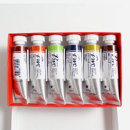 [SHINHAN 1215152-0006] SHINHAN Premium Watercolor 15ml Set B x 6