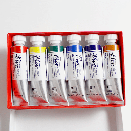 [SHINHAN 1215151-0006] SHINHAN Premium Watercolor 15ml Set A x 6