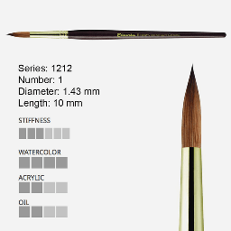 [ESCODA 212120100] ESCODA Reserva Kolinsky-Tajmyr Round Brush 1