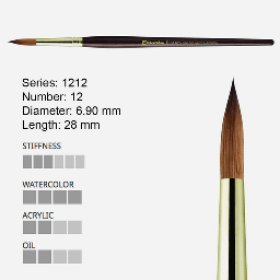 [ESCODA 212121200] ESCODA Reserva Kolinsky-Tajmyr Round Brush 12