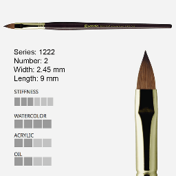 [ESCODA 212220200] ESCODA Reserva Kolinsky-Tajmyr Filbert Brush 2