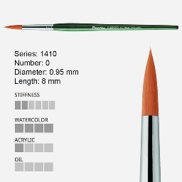 [ESCODA 214100000] ESCODA Barroco Gold Toray Round Brush 0