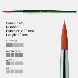 [ESCODA 214100200] ESCODA Barroco Gold Toray Round Brush 2