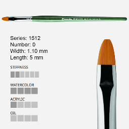 [ESCODA 215120000] ESCODA Barroco Gold Toray Bright Brush 0