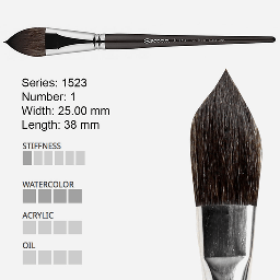 [ESCODA 215232000] ESCODA Ultimo Tendo Synthetic Squirrel Flat Filbert Brush 1"