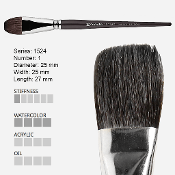 [ESCODA 215242000] ESCODA Ultimo Tendo Synthetic Squirrel Flat Wash Brush 1"
