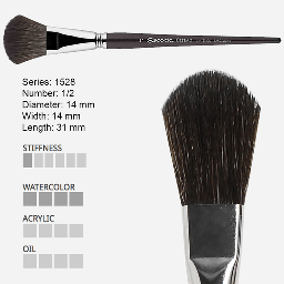 [ESCODA 215281200] ESCODA Ultimo Tendo Synthetic Squirrel Oval Mop Brush 1/2"