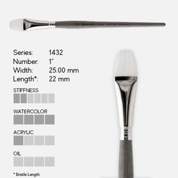 [ESCODA 214322000] ESCODA Perla White Toray Bright Brush 1"