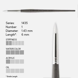 [ESCODA 214350100] ESCODA Perla White Toray Short Round Pointed Brush 1