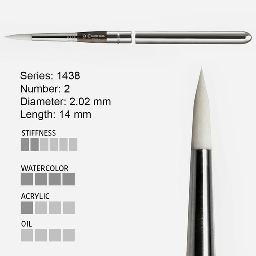 [ESCODA 214380200] ESCODA Perla White Toray Travel Brush 2