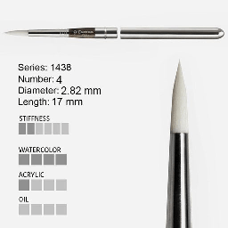 [ESCODA 214380400] ESCODA Perla White Toray Travel Brush 4