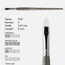 [ESCODA 215320400] ESCODA Perla White Toray Bright Brush 4