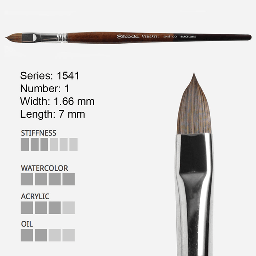 [ESCODA 215410100] ESCODA Versatil Synthetic Kolinsky Filbert Brush 1