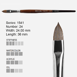 [ESCODA 215412400] ESCODA Versatil Synthetic Kolinsky Filbert Brush 24