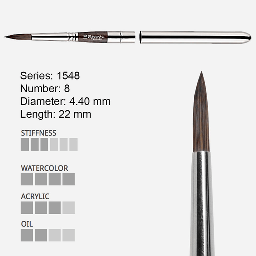 [ESCODA 215480800] ESCODA Versatil Synthetic Kolinsky Travel Brush 8