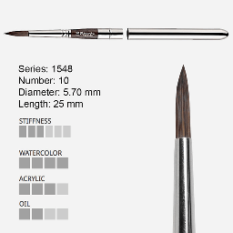 [ESCODA 215481000] ESCODA Versatil Synthetic Kolinsky Travel Brush 10