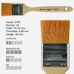 [ESCODA 223362400] ESCODA Barroco Gold Toray Flat Brush 24