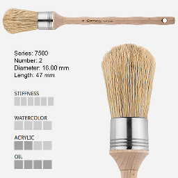 [ESCODA 775000200] ESCODA Natural Bristle Round Brush 2